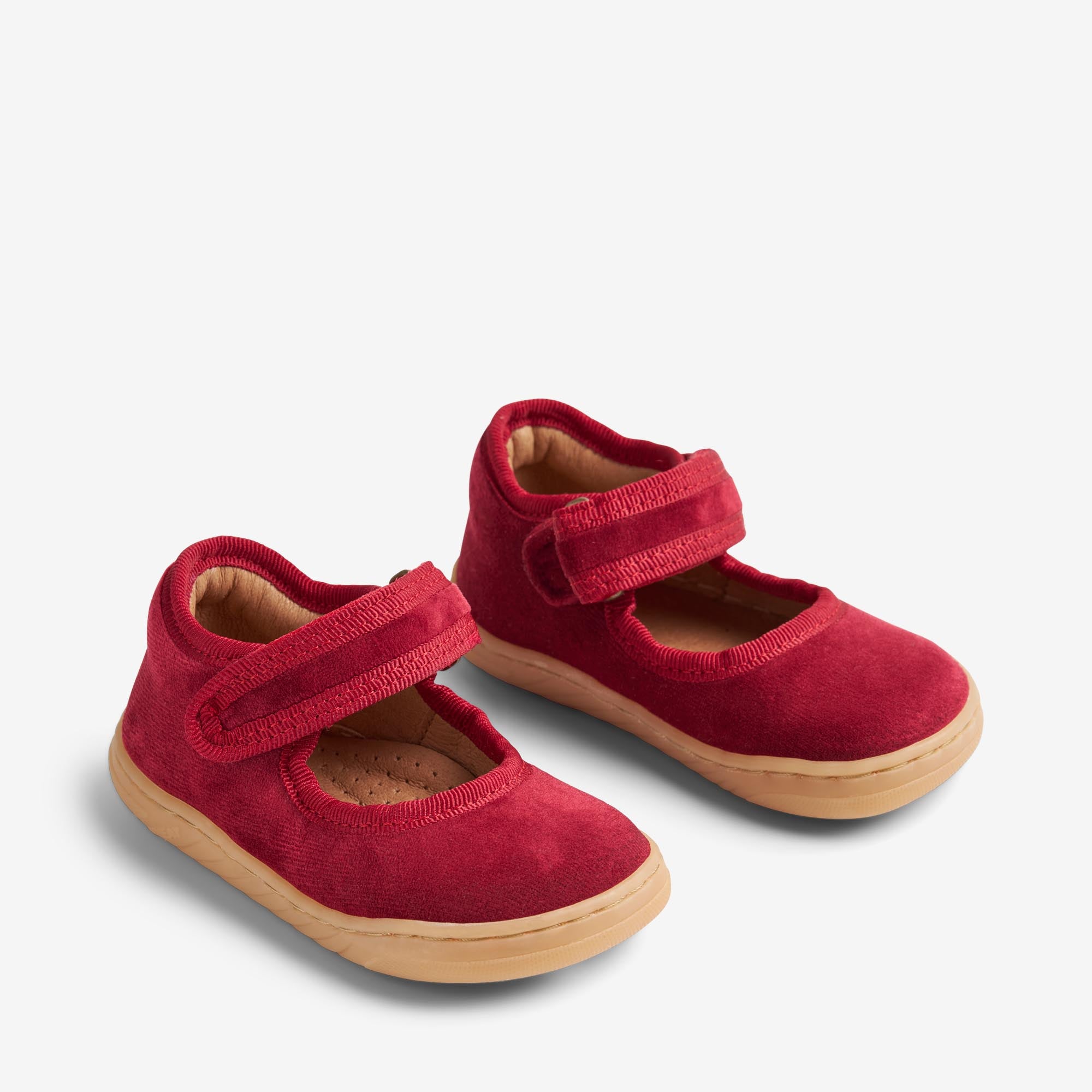 wheat-audrey-ballerina-m-dchen-red-cherry-samt-klett image 1