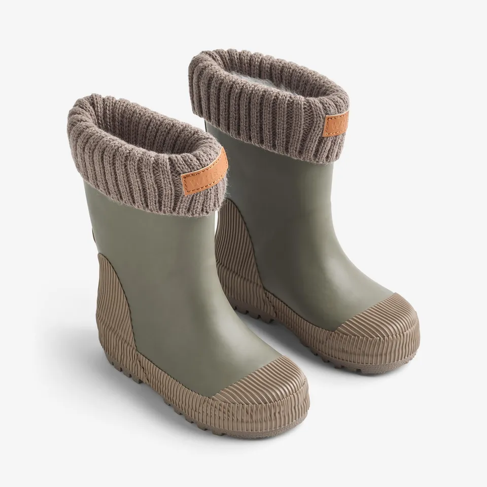 wheat-wader-thermo-gummistiefel-dry-leaves-naturkautschuk image 1