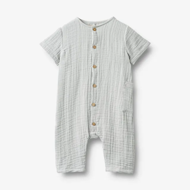 wheat-alex-baby-romper-bio-baumwolle-light-blue-kurzarm image 1