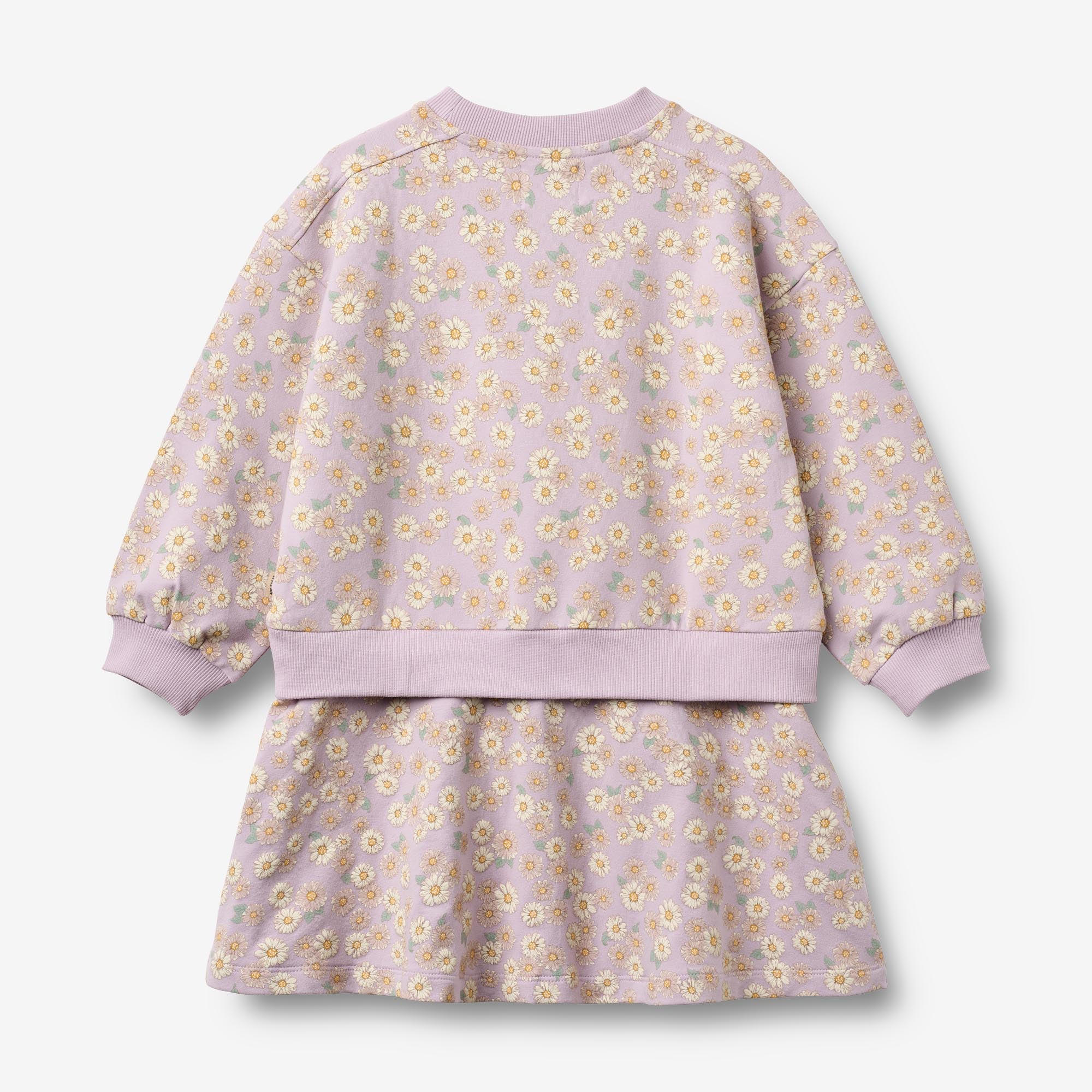 wheat-maggie-sweatkleid-m-dchen-lavender-daisies-langarm image 2