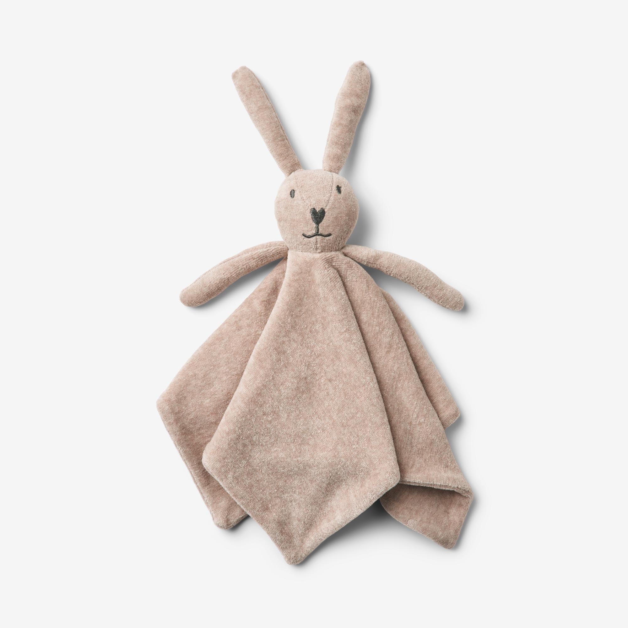 wheat-bunny-schnuffeltuch-melange-rose-baby-bio image 1