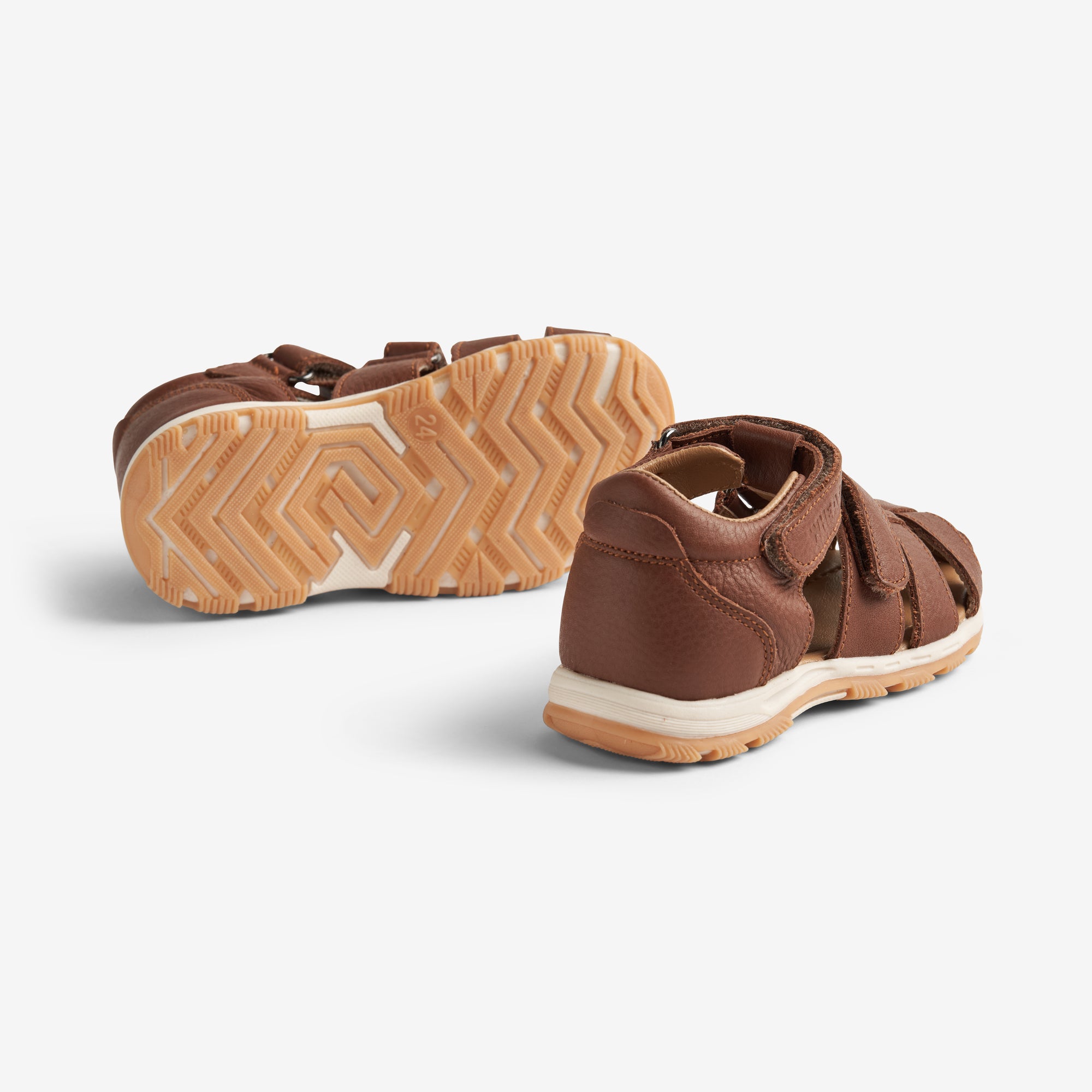 wheat-frei-sandalen-cognac-leder-kinder-klett image 3