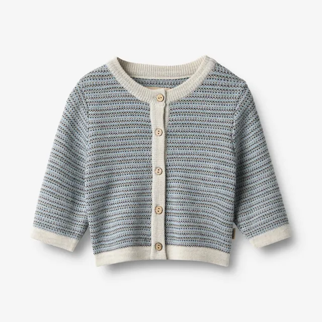 wheat-nico-strickjacke-bluey-merinowolle-baby-unisex image 1