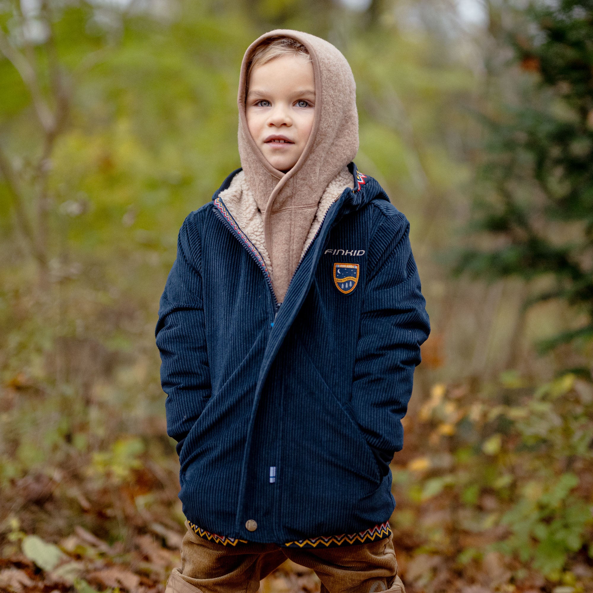 finkid-husky-juuri-cord-kinder-winterjacke-navy-90-100 image 6