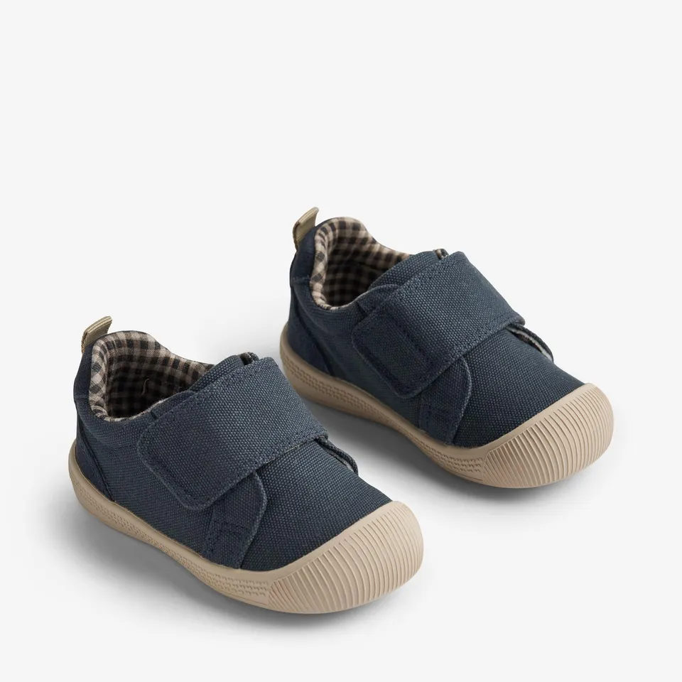 wheat-kei-prewalker-navy-barfu-canvas-kleinkind image 1