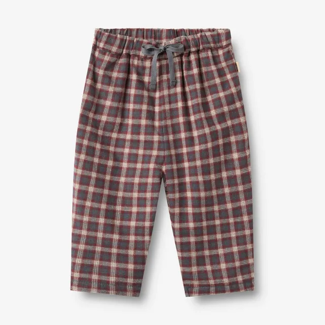 wheat-hose-arne-blue-holiday-check-baby-bio-baumwolle-kariert image 1
