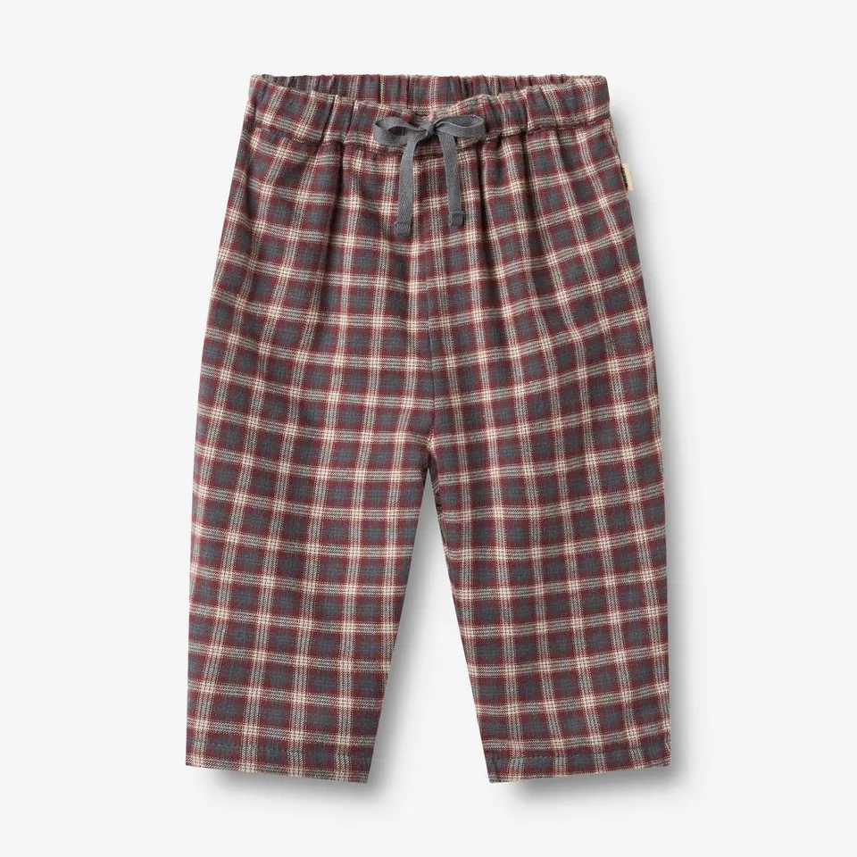 wheat-hose-arne-blue-holiday-check-baby-bio-baumwolle-kariert image 1