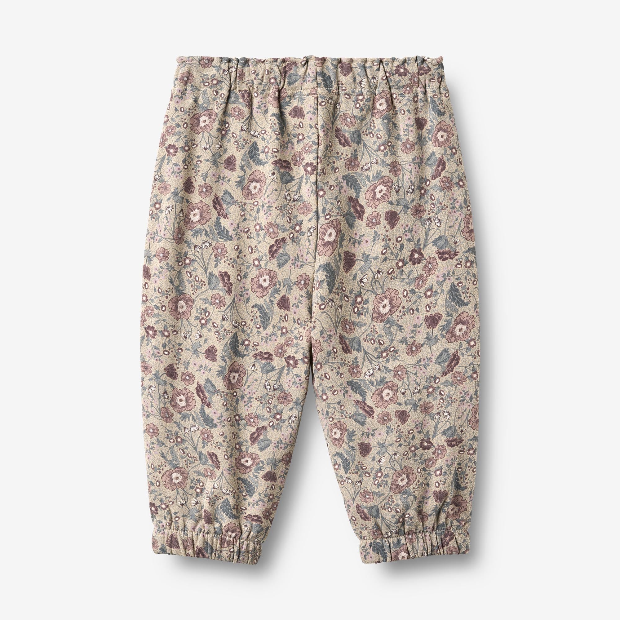 wheat-cosmo-sweatpants-baby-jogginghose-soft-sand-flowers image 2