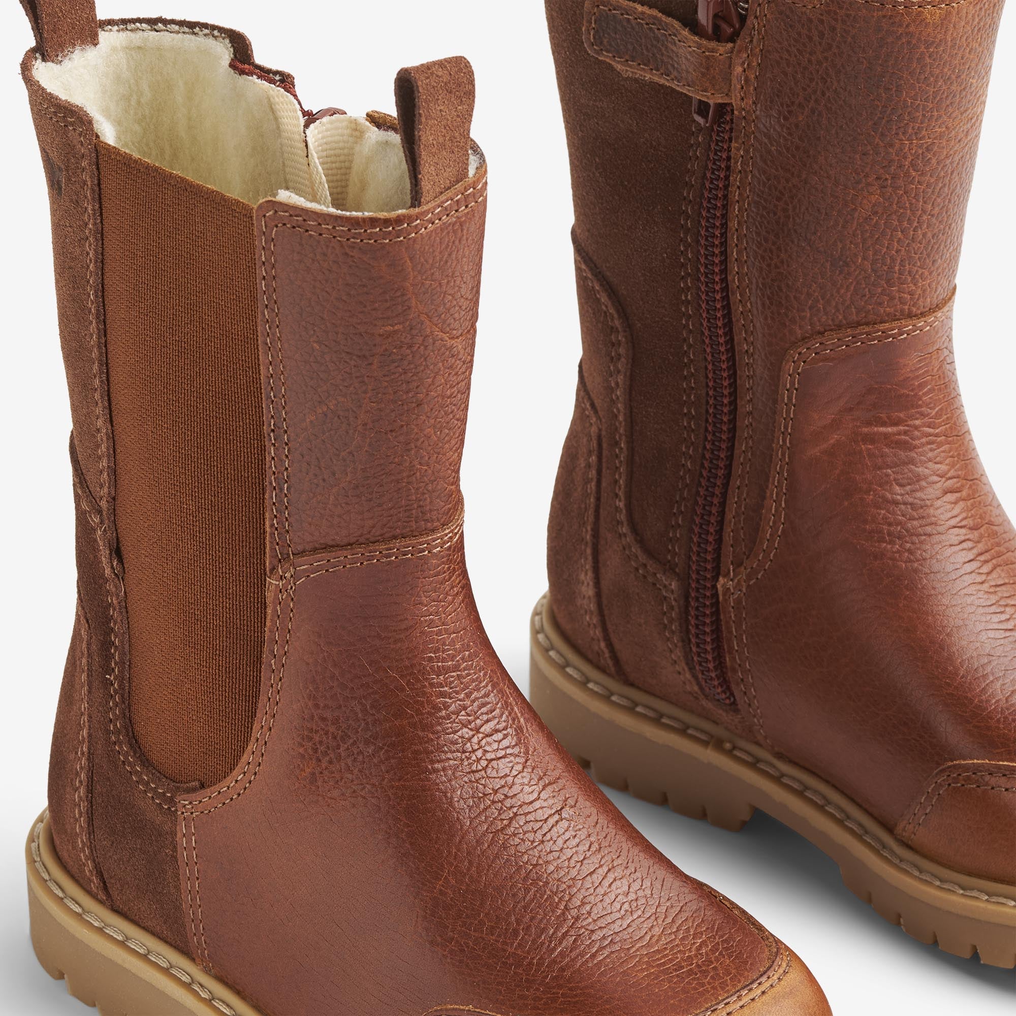 wheat-chelsea-sonni-tex-stiefel-cognac-leder image 4