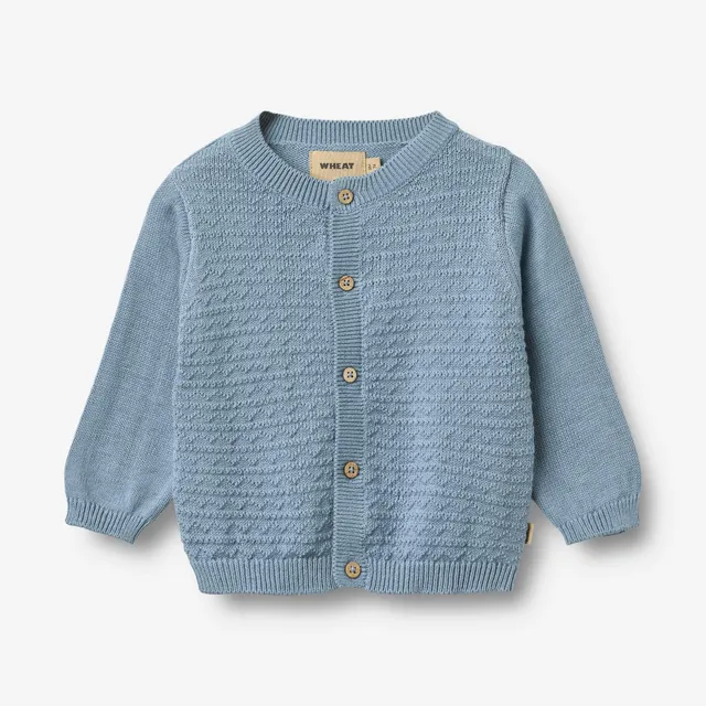 wheat-bj-rn-baby-strickjacke-faded-denim-bio-baumwolle image 1