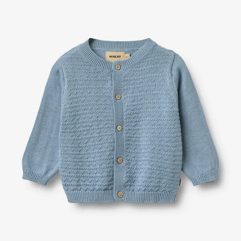 wheat-bj-rn-baby-strickjacke-faded-denim-bio-baumwolle image 1