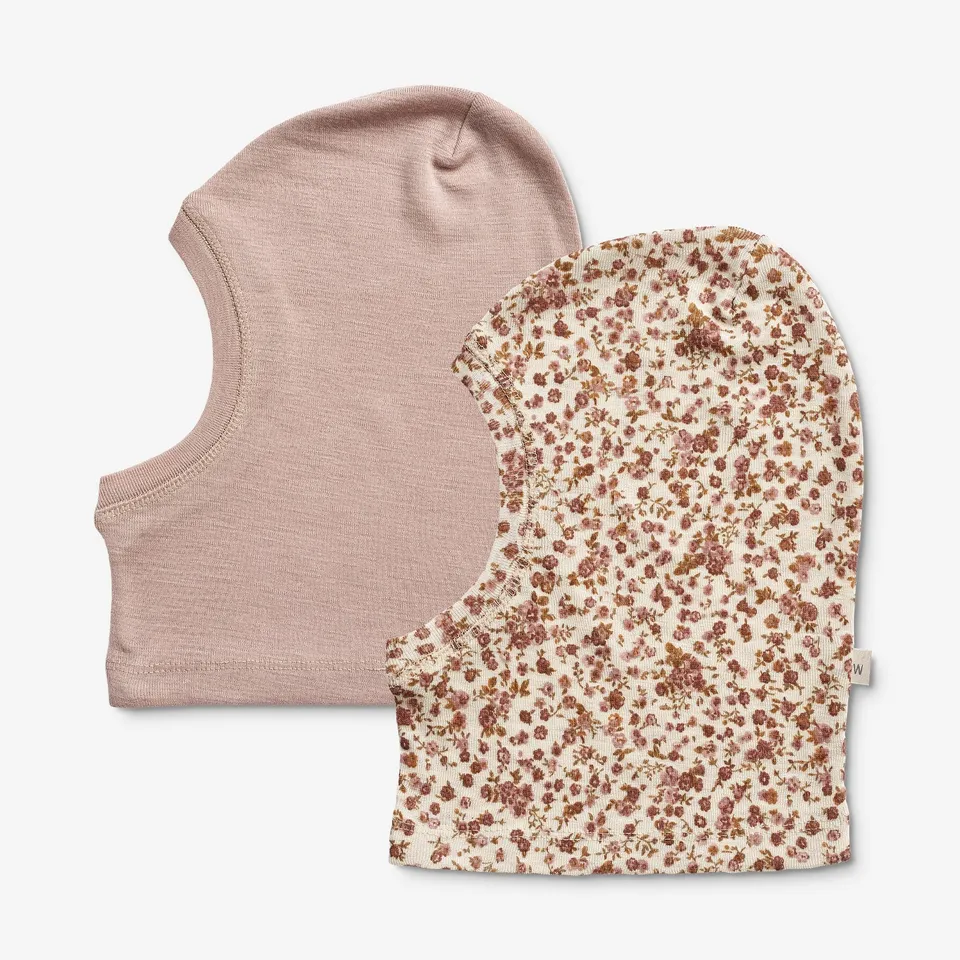 wheat-kim-balaclava-2er-rose-flowers-merinowolle image 1