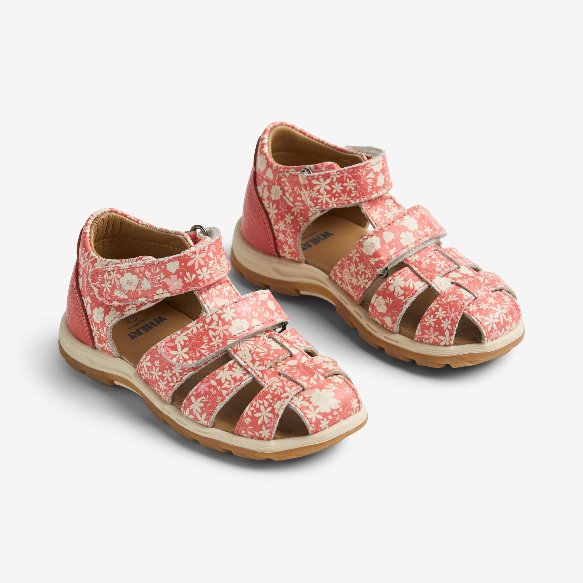wheat-frei-sandale-coral-flowers-leder-klett-sommer image 1