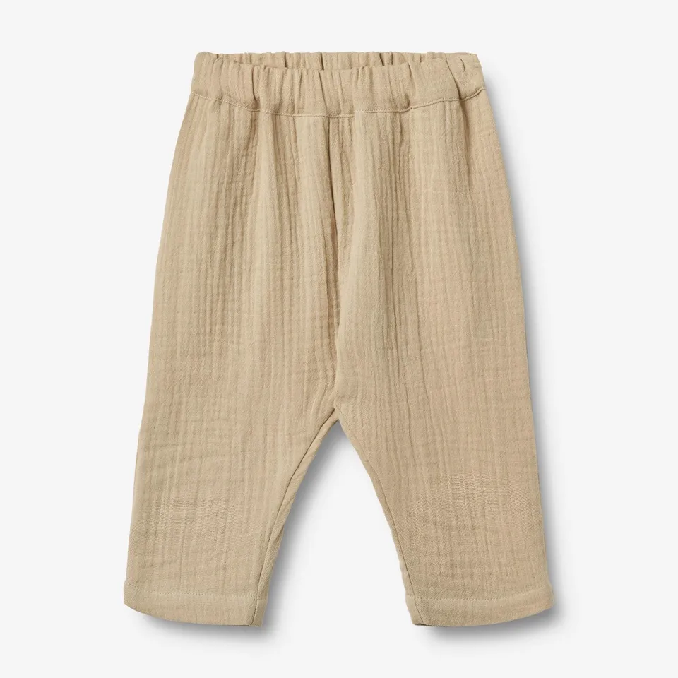 wheat-ashley-baby-hose-soft-sand-bio-baumwolle-musselin image 1