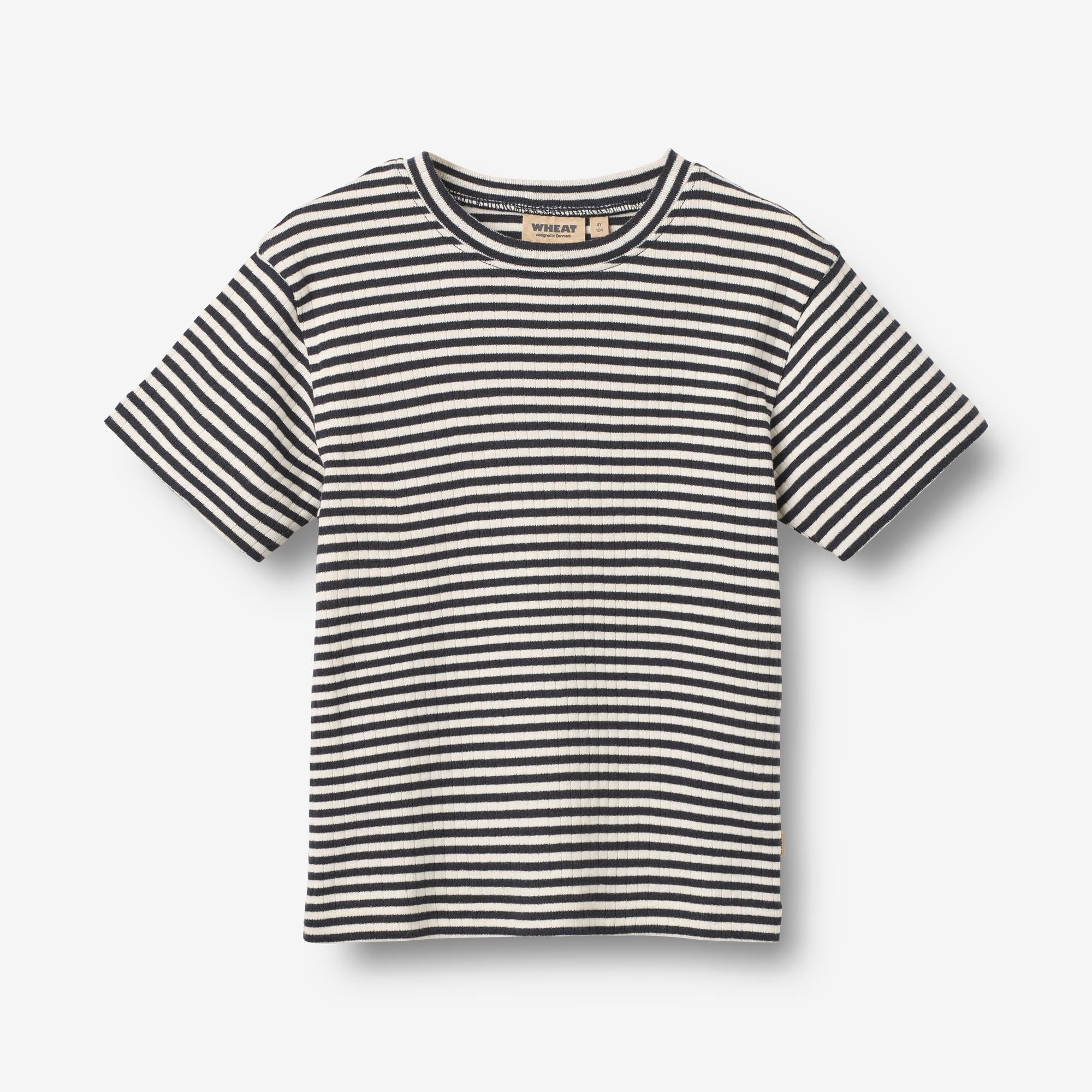 wheat-fabian-set-t-shirt-shorts-navy-rib-stripe-biobaumwolle image 3