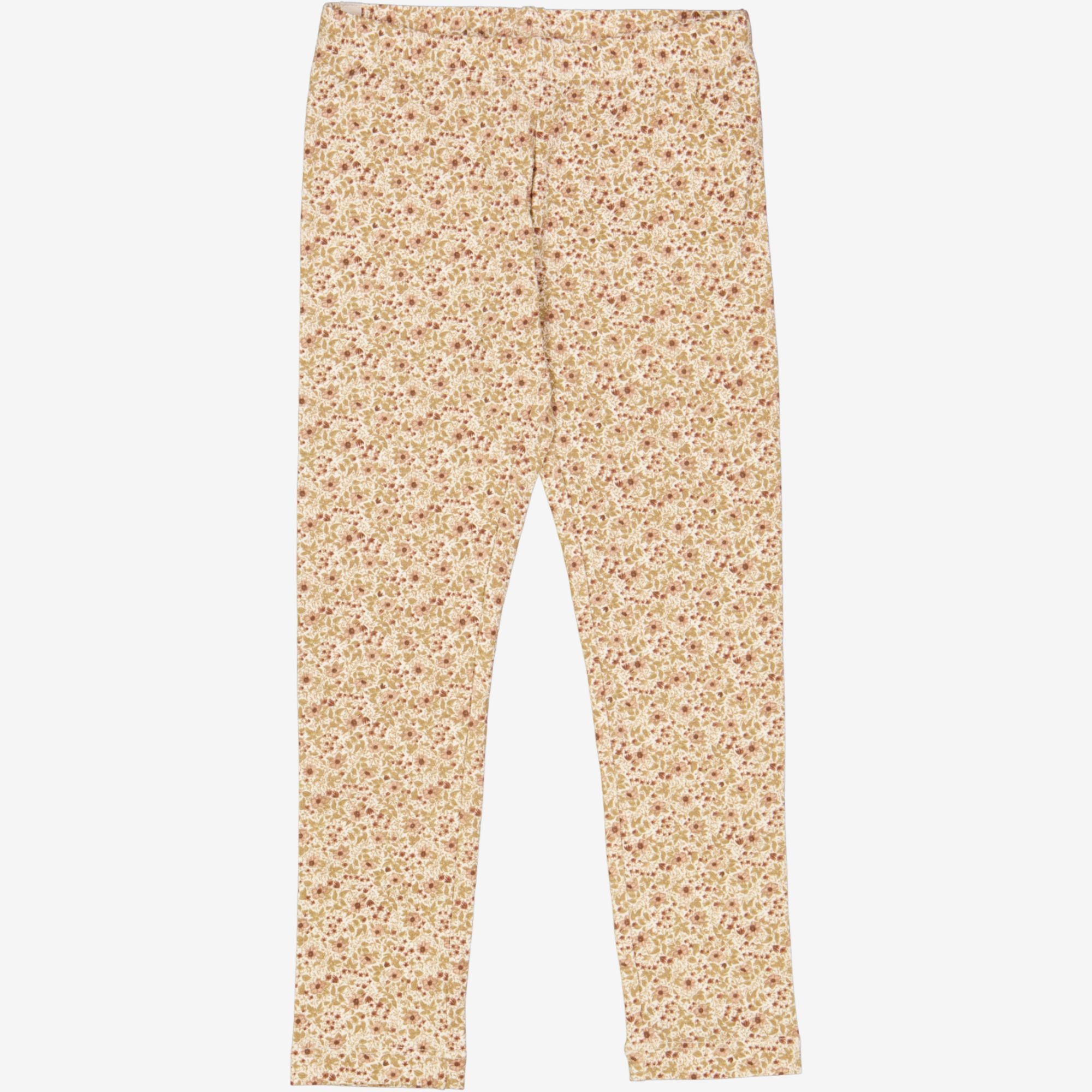 wheat-jersey-leggings-eggshell-flowers-leggings-beige-bio image 2