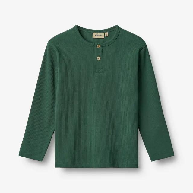 wheat-t-shirt-morris-langarmshirt-green-bio-baumwolle image 1
