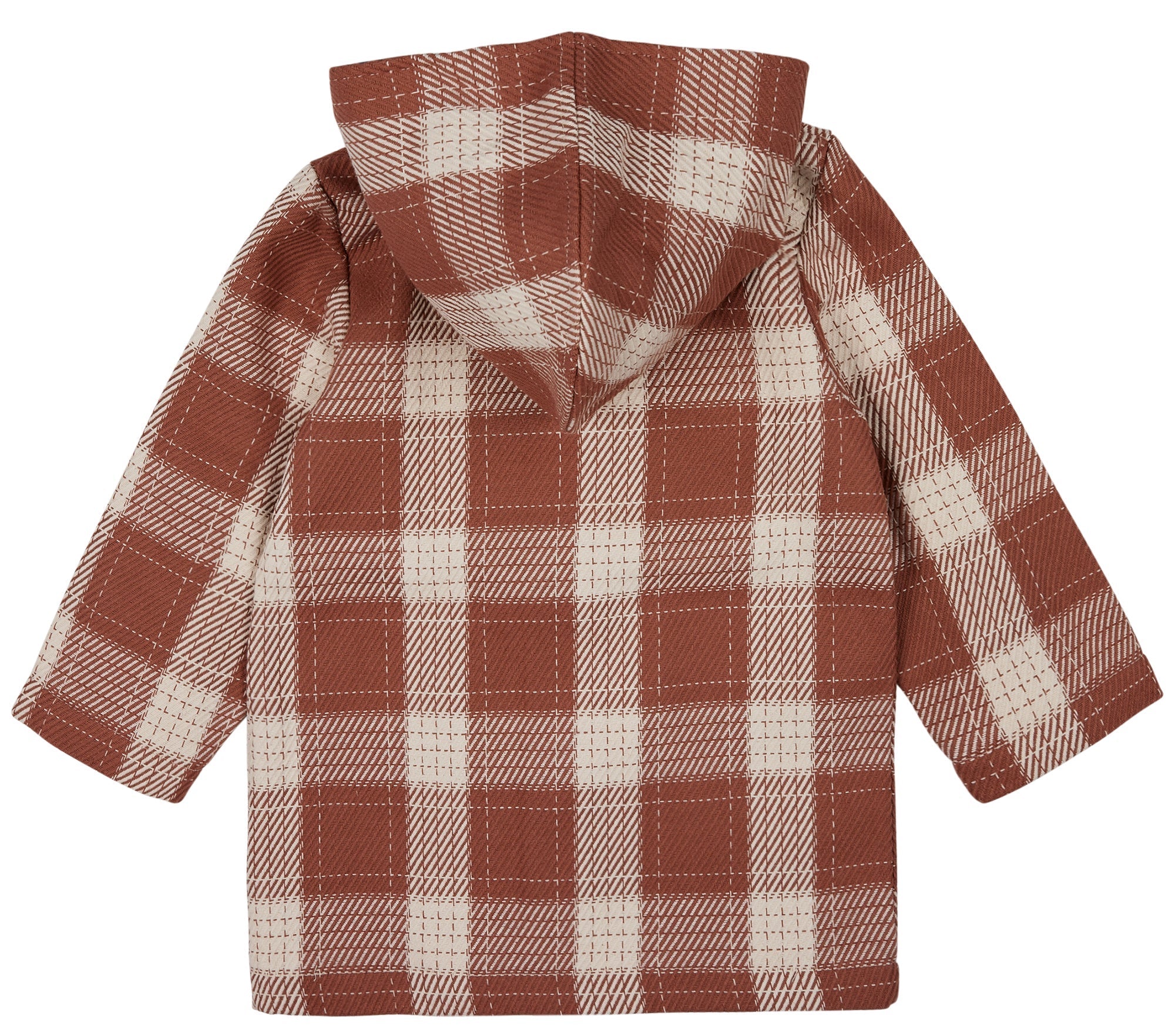loud-proud-classics-kurzmantel-karo-nougat-110-116-kapuze image 4