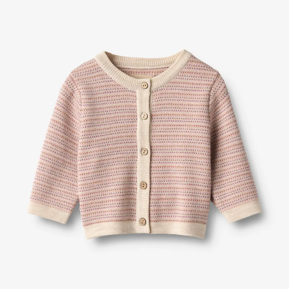 wheat-nico-strickjacke-rose-merinowolle-cardigan image 1