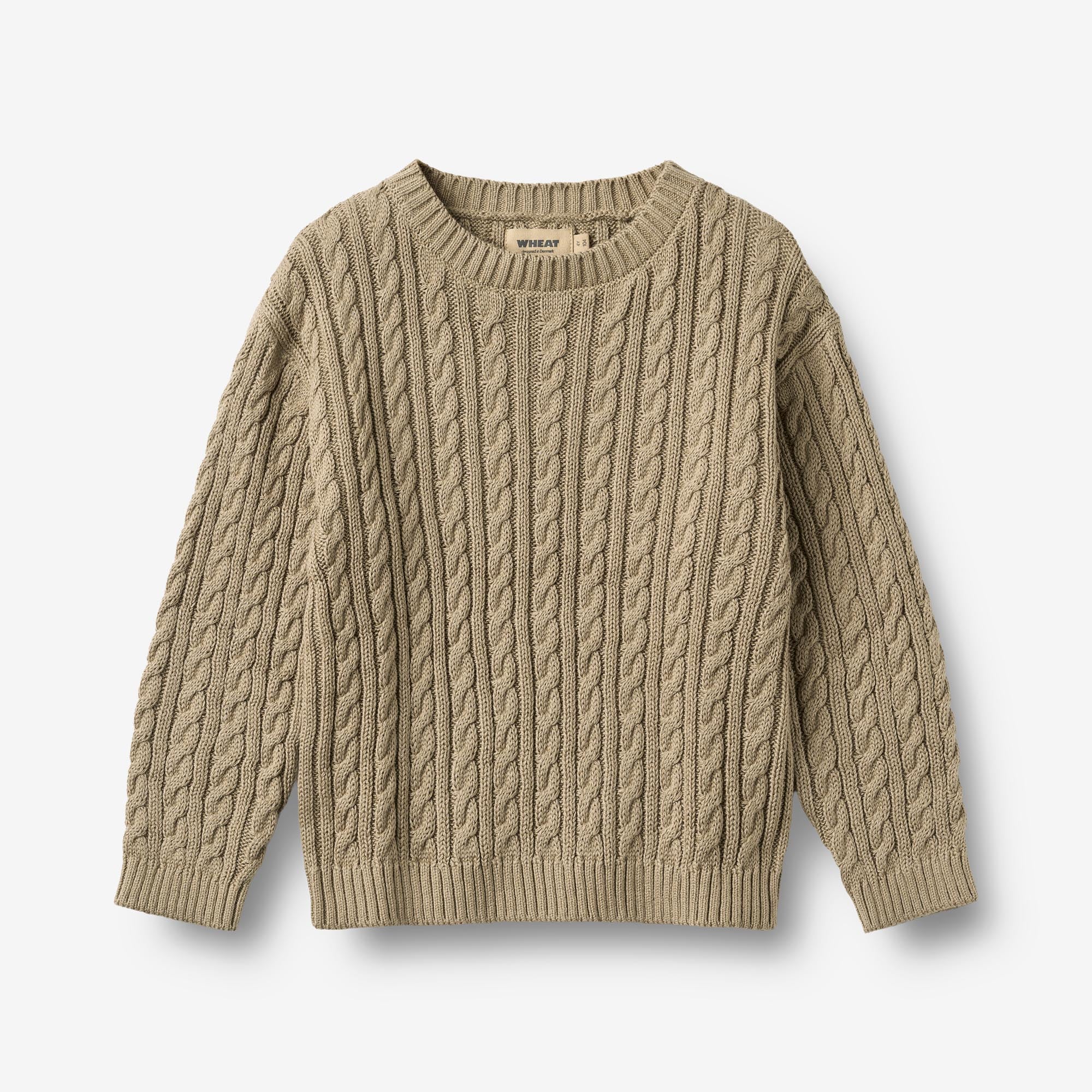 wheat-oliver-pullover-strickpullover-gravel-bio-baumwolle image 1