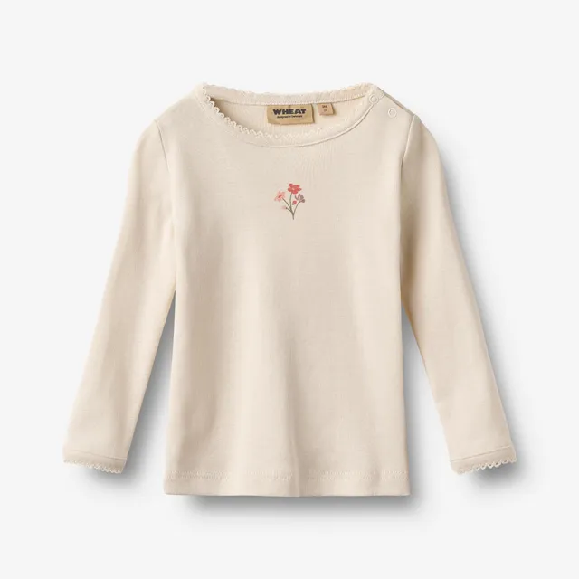 wheat-belis-langarmshirt-eggshell-bio-baumwolle-baby image 1
