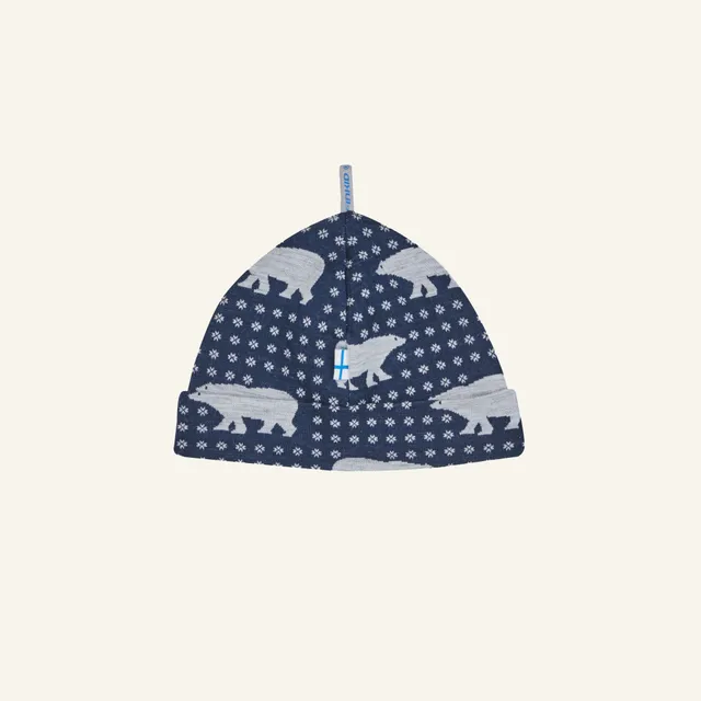 finkid-husky-hitti-nordik-woll-beanie-kinder-navy image 1
