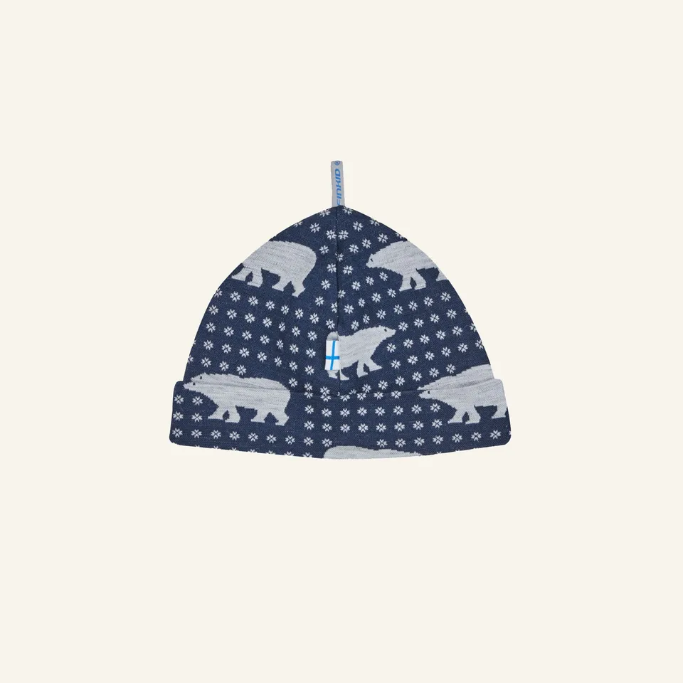 finkid-husky-hitti-nordik-woll-beanie-kinder-navy image 1