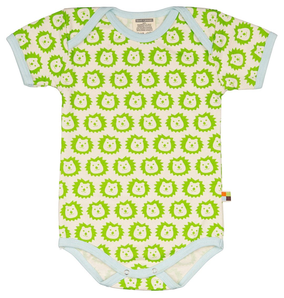 loud-proud-classics-body-kurzarm-babybody-lime-druck image 1