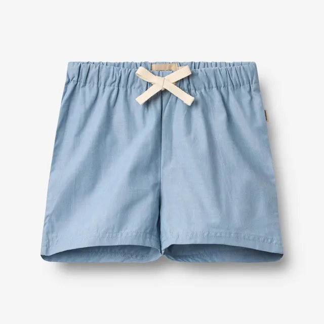 wheat-max-shorts-blue-chambrey-bio-baumwolle-baby image 1