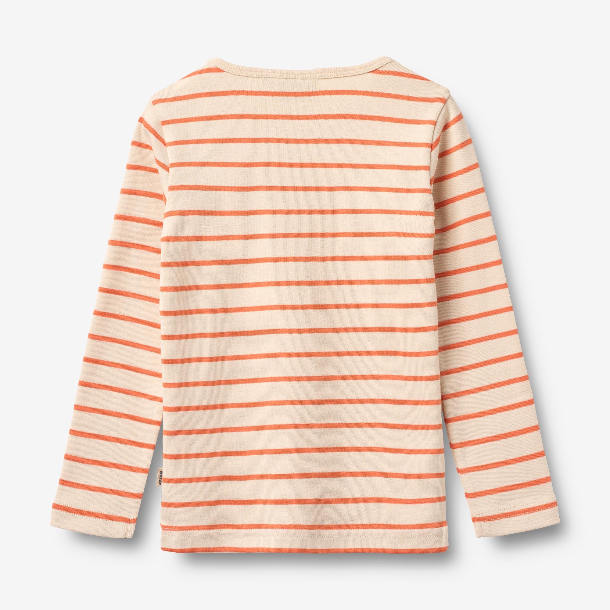 wheat-stig-langarmshirt-orange-stripe-bio-baumwolle image 2