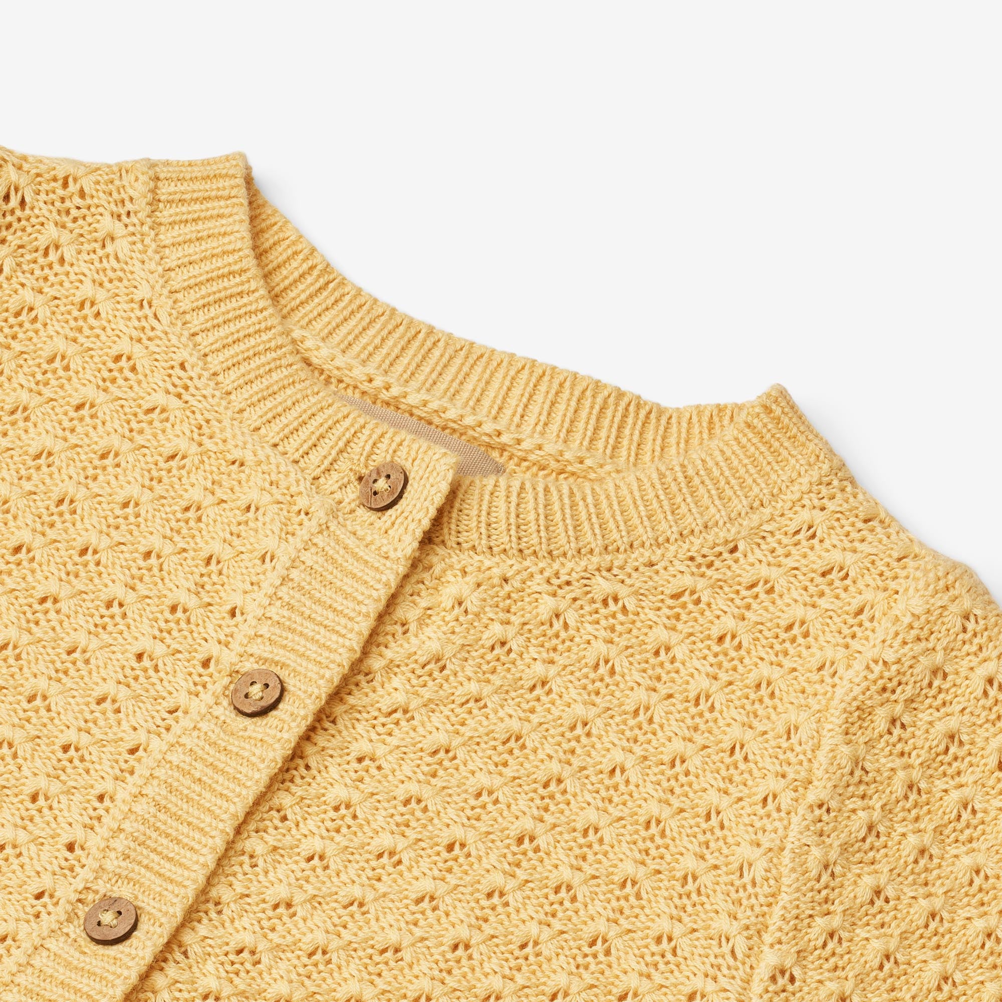 wheat-magnella-strickjacke-golden-yellow-bio-baumwolle image 3