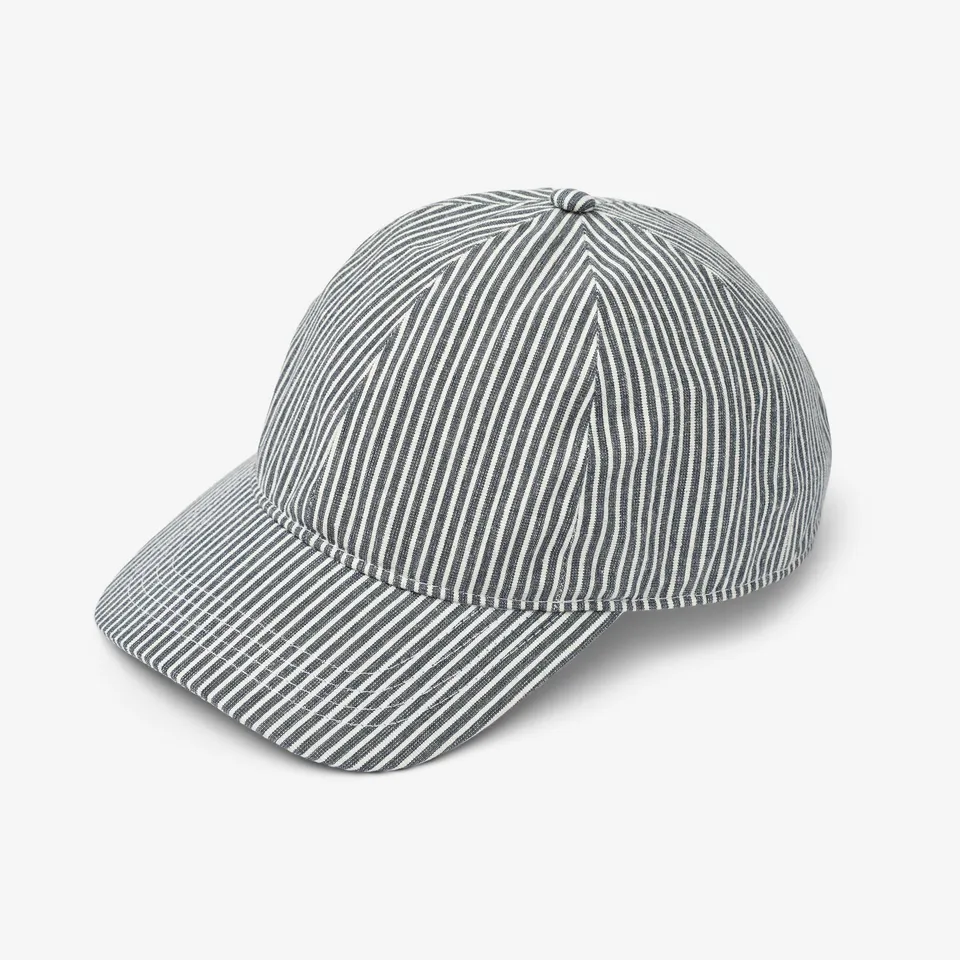 wheat-allaso-cap-navy-stripe-bio-baumwolle-sonnenschutz image 1