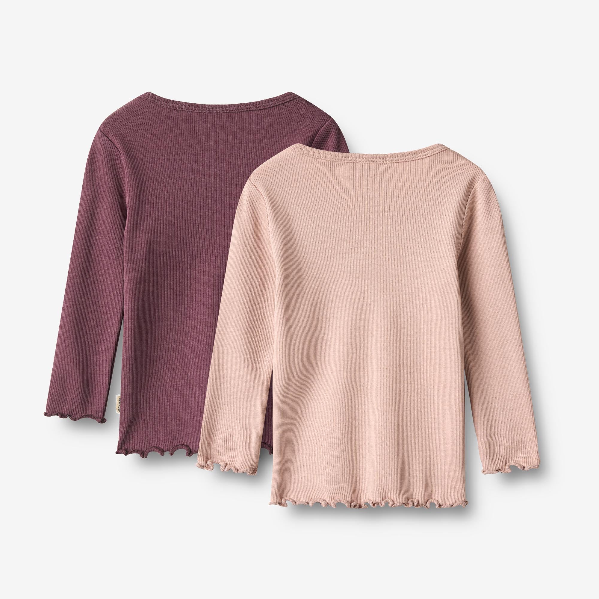 wheat-ida-t-shirt-l-s-eggplant-bio-2er-set-baby-langarm image 2