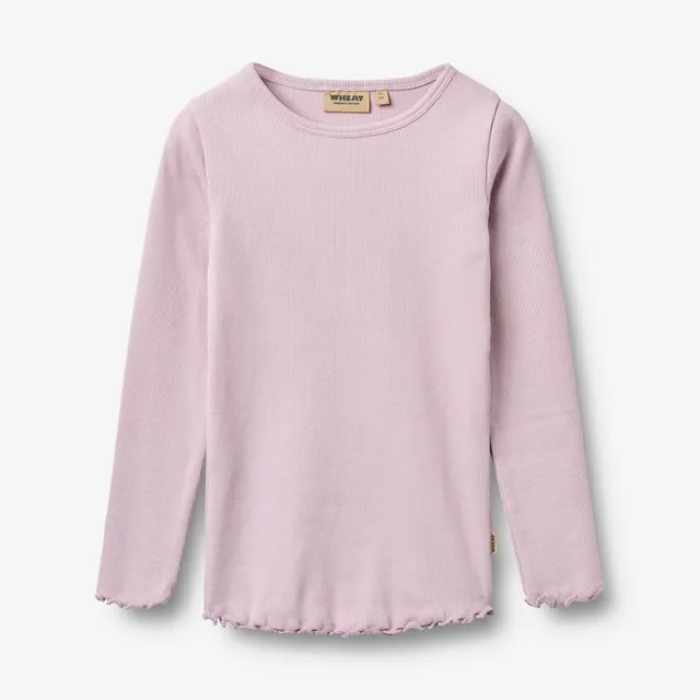 wheat-ida-m-dchen-langarmshirt-bio-lavender image 1