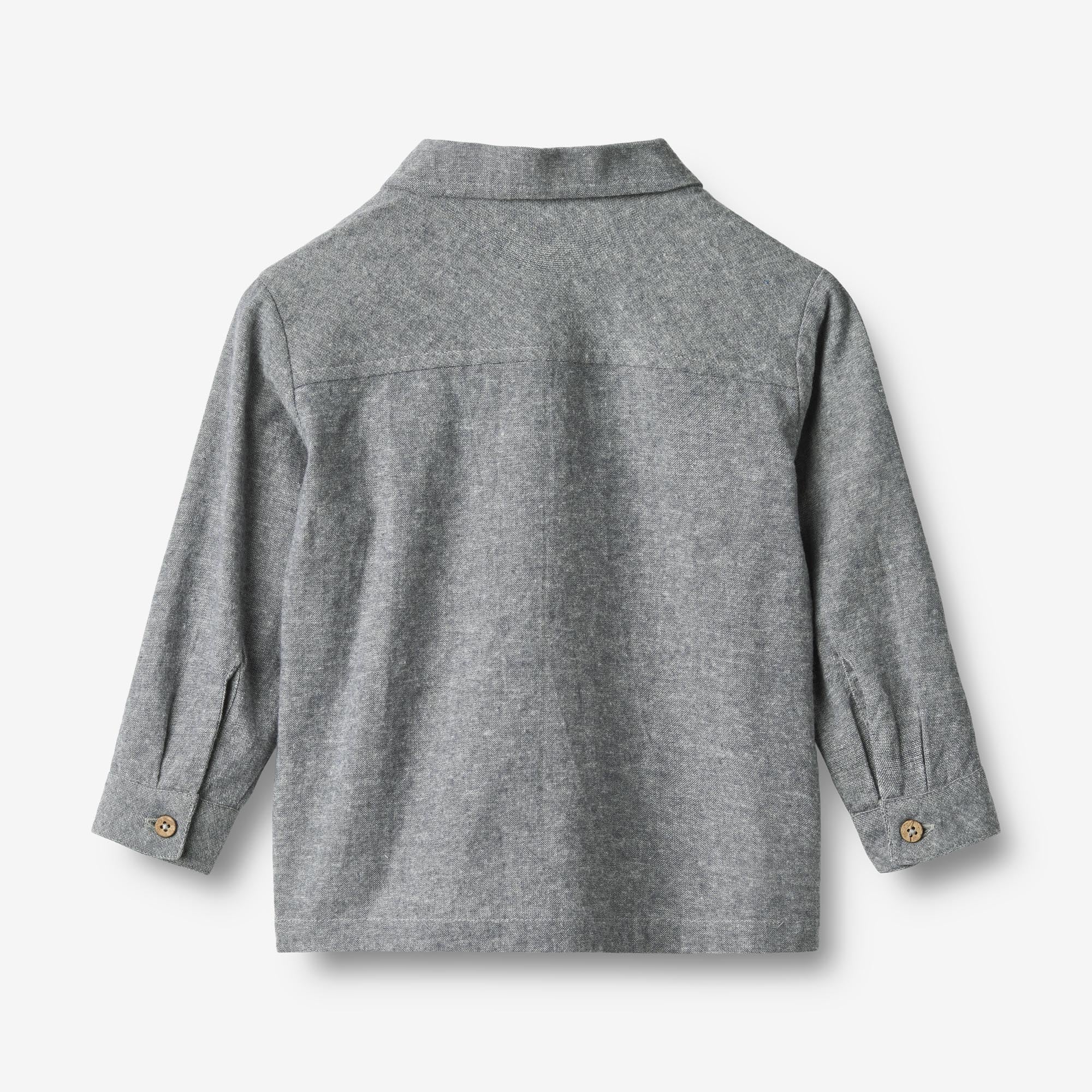 wheat-oscar-hemd-dark-blue-chambray-bio-baumwolle-baby image 2