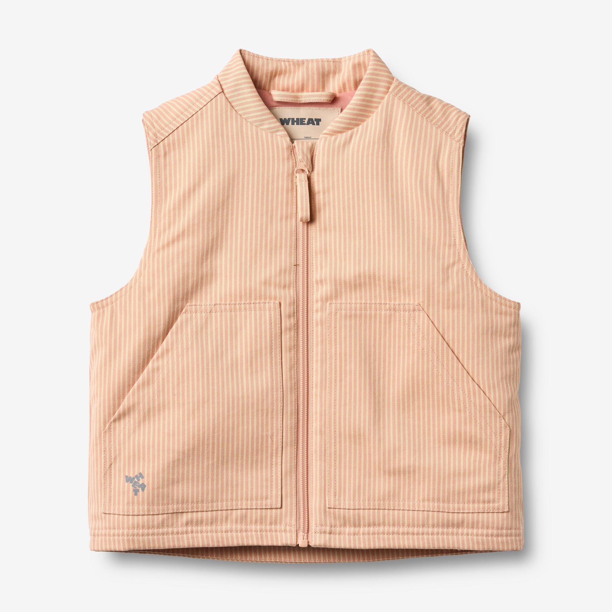 wheat-herne-gilet-rose-stripe-bio-steppweste image 1