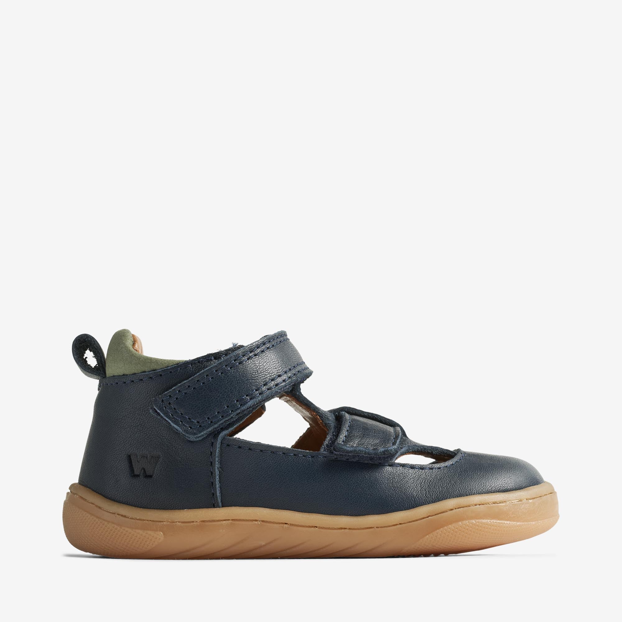 wheat-sven-prewalker-barfu-schuhe-navy-leder-klett image 2