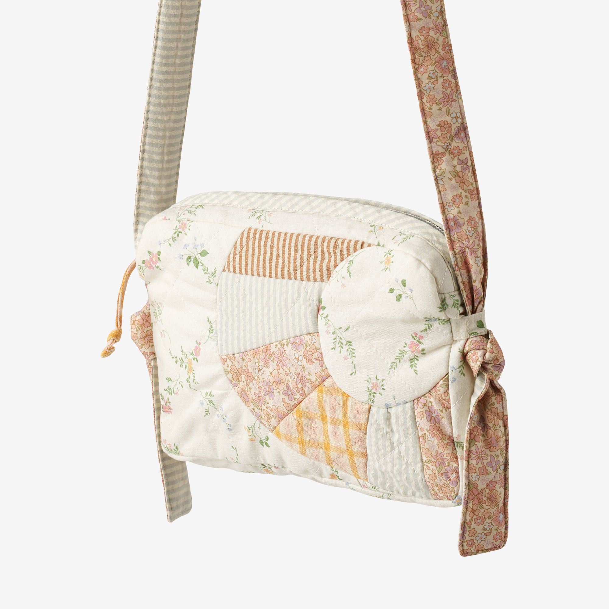 wheat-moono-sunday-bag-kindertasche-ivory-checked-flowers image 4