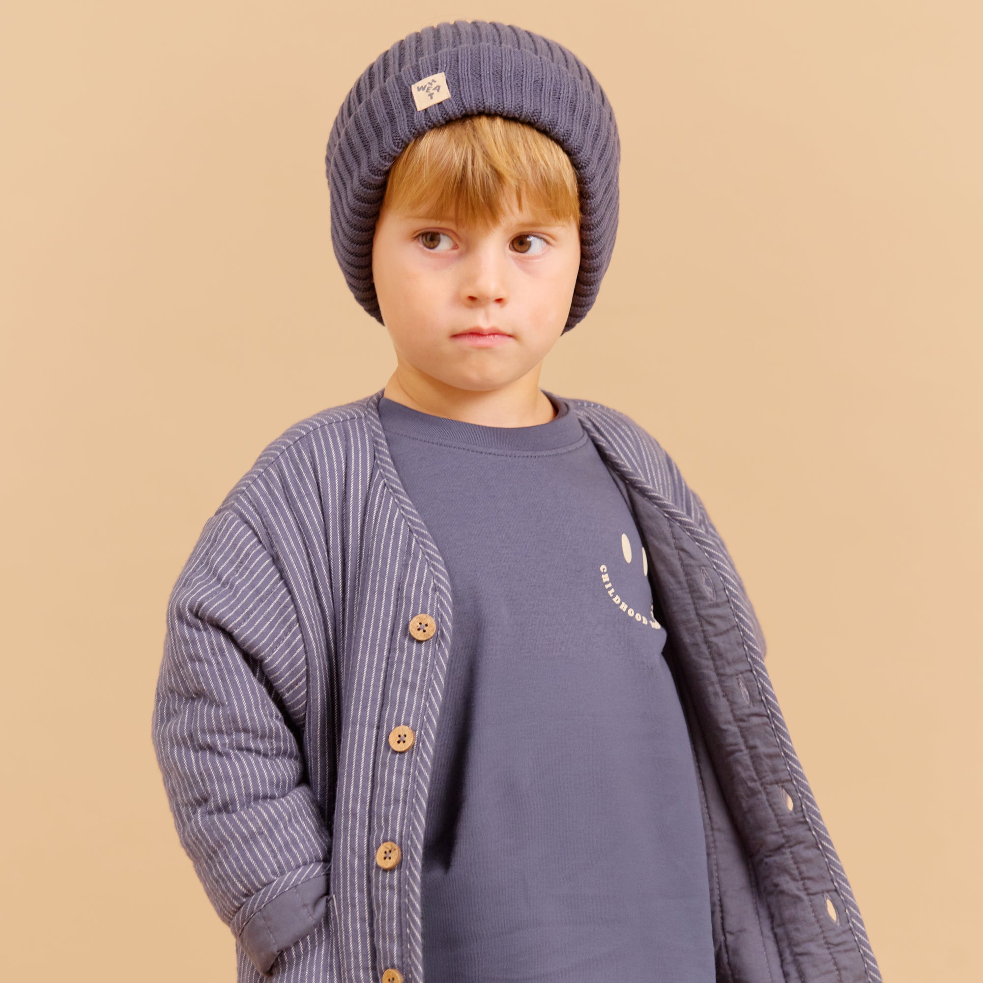 wheat-siggo-steppjacke-greyblue-slub-stripe-bio-baumwolle-2 image 2