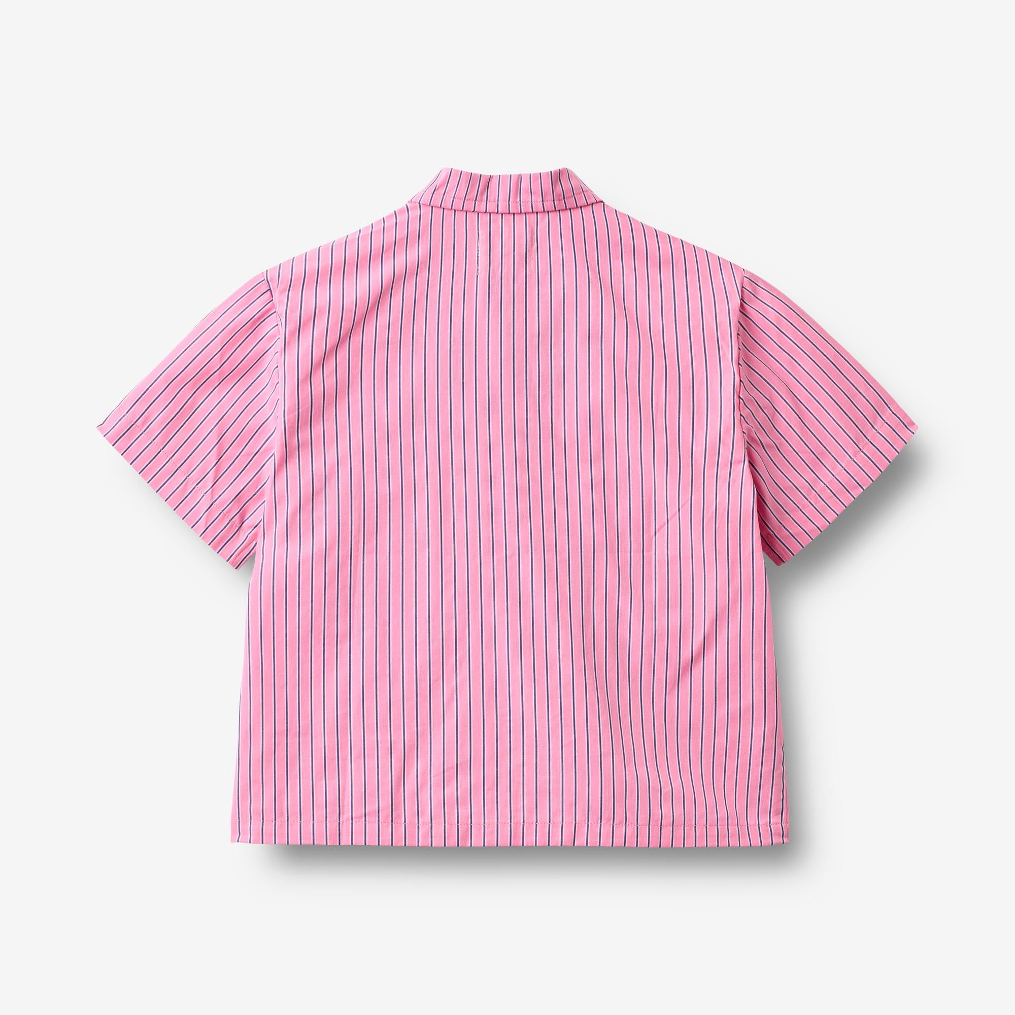 wheat-vilma-kurzarmhemd-pink-stripe-bio-baumwolle image 4