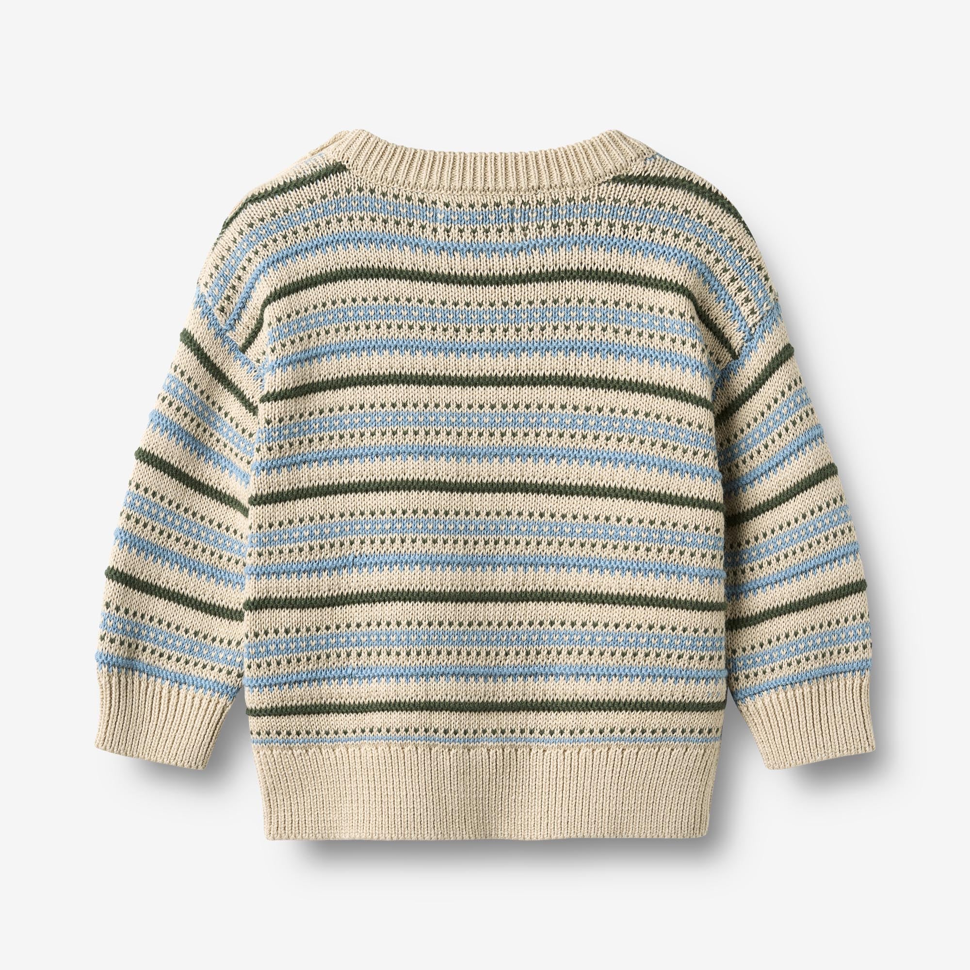 wheat-harlow-pullover-offwhite-jacquard-bio-baumwolle image 3