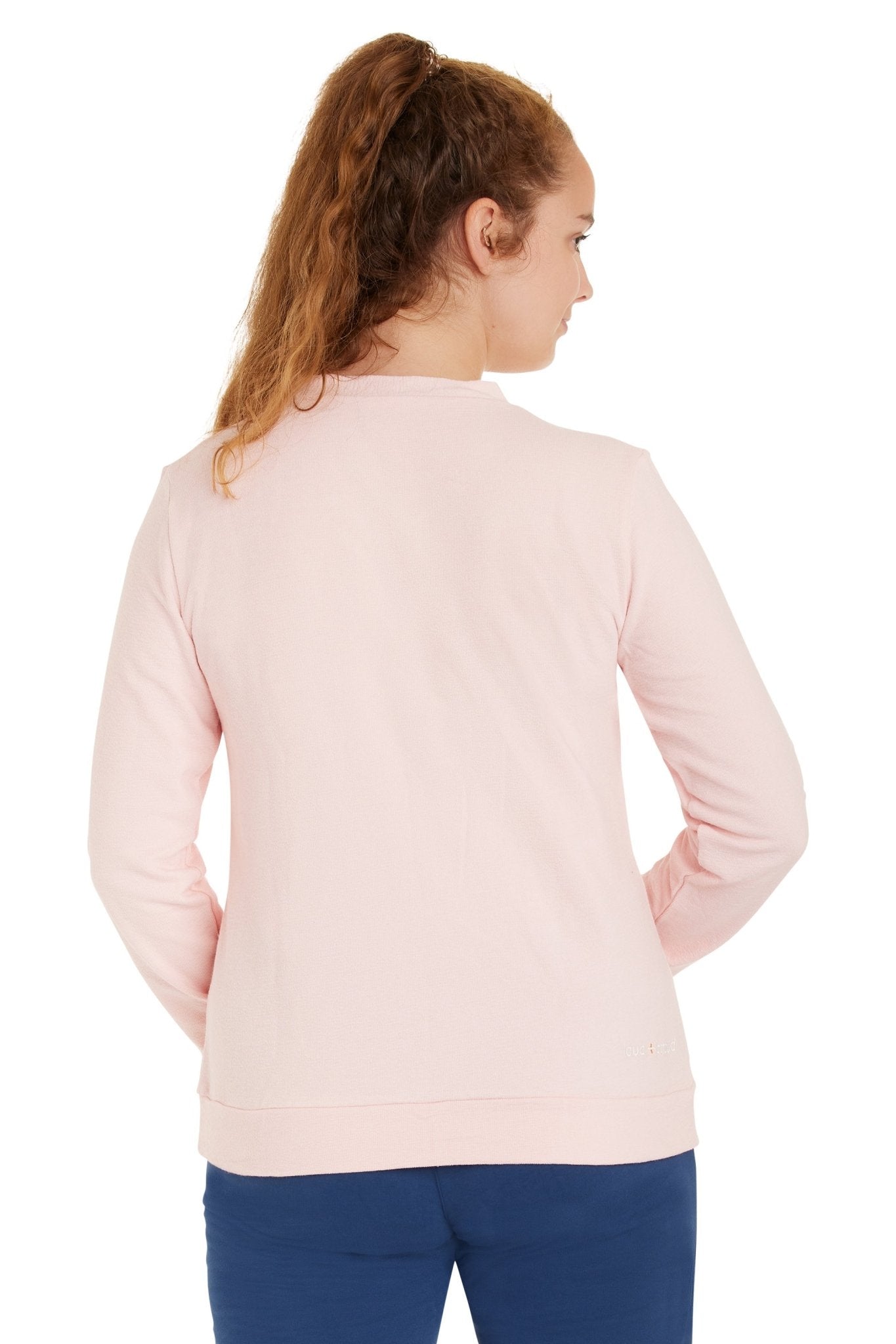 loud-proud-classics-damen-sweat-strukturmuster-lagoon-38-baumwolle image 4