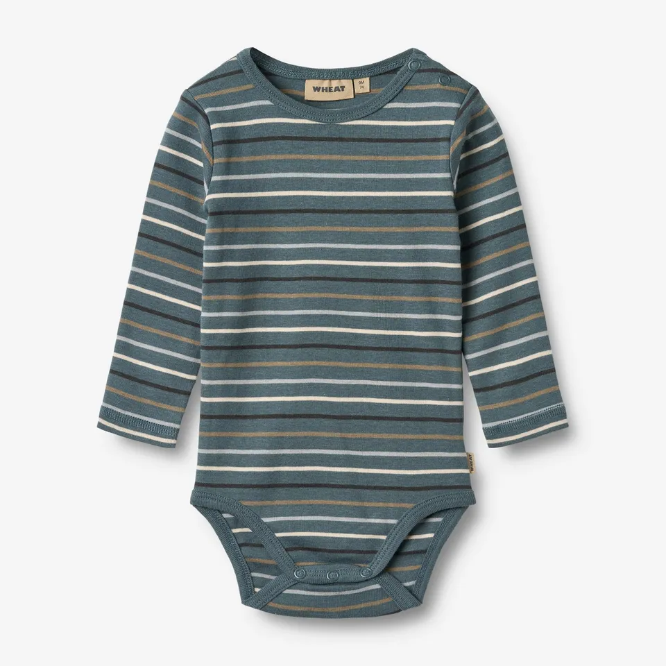 wheat-freddie-body-langarm-blue-multi-stripe-bio image 1
