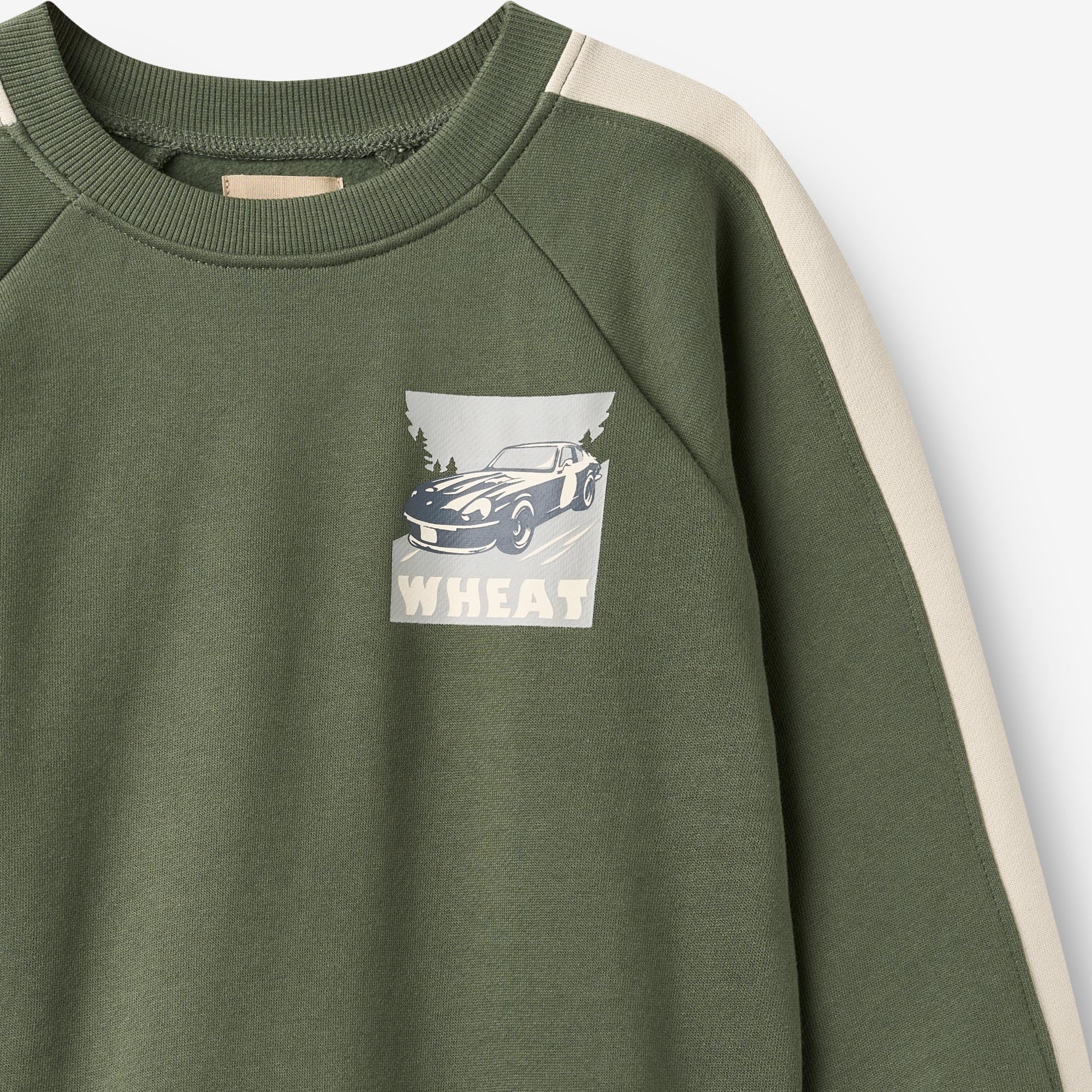 wheat-zac-sweatshirt-pullover-thyme-gr-n-bio-baumwolle image 3