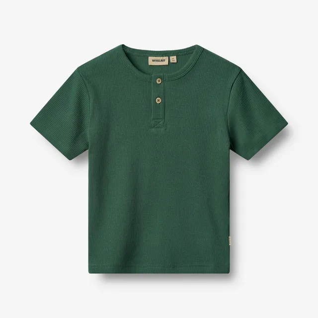 wheat-lumi-t-shirt-gr-n-jungen-bio-baumwolle-kurzarm image 1