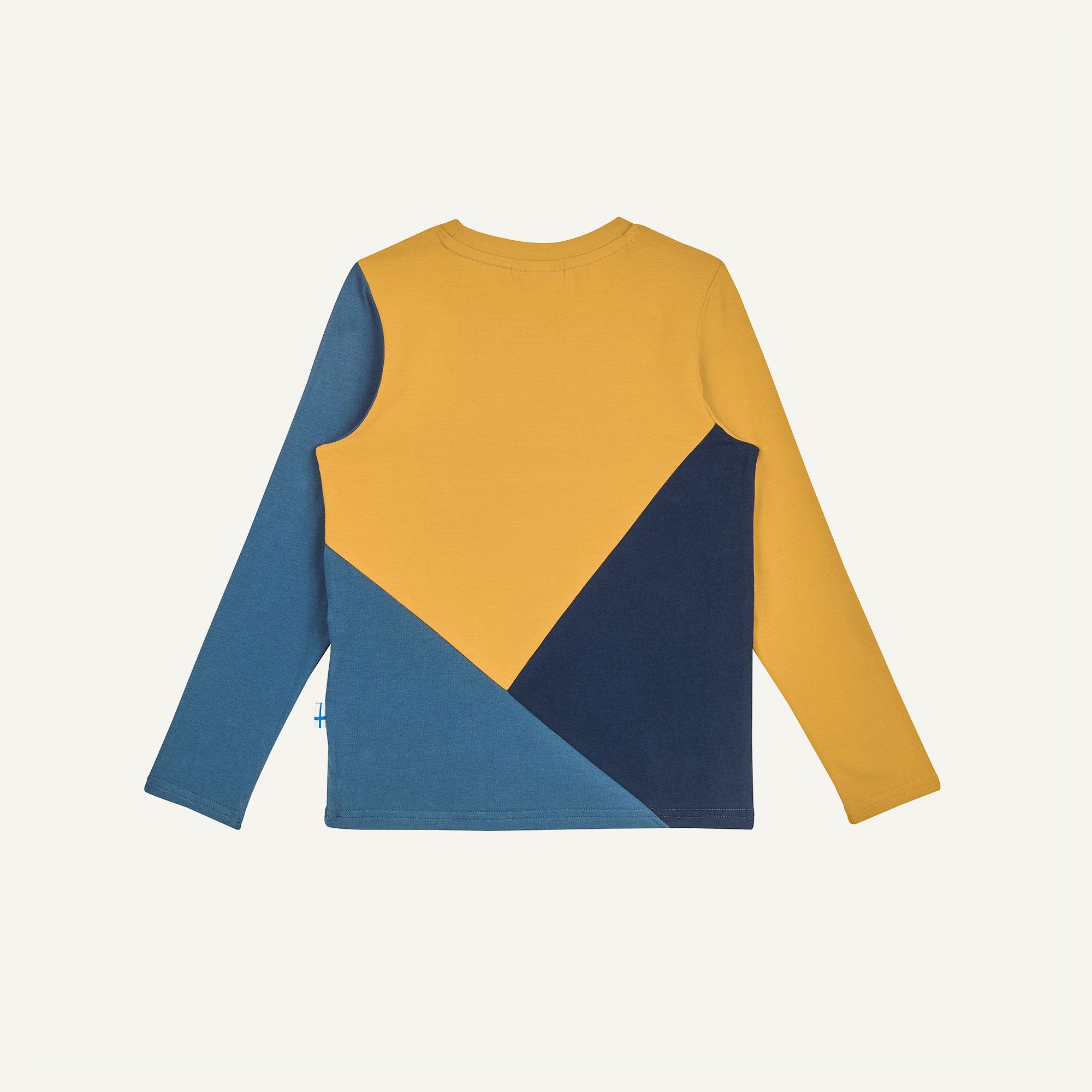 finkid-husky-rannikko-longsleeve-chili-golden-yellow-lsf-30 image 3