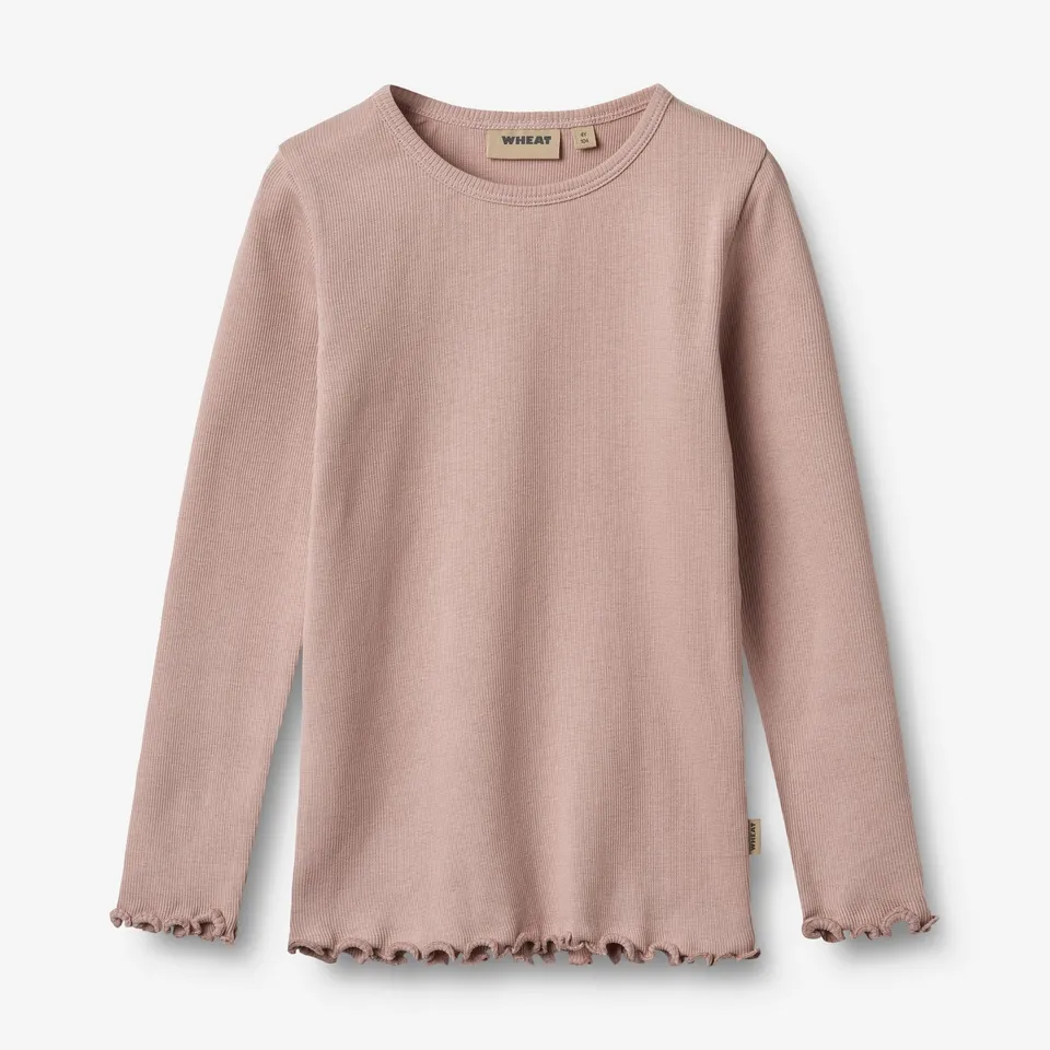 wheat-ida-t-shirt-langarm-shirt-rose-powder-bio-baumwolle image 1