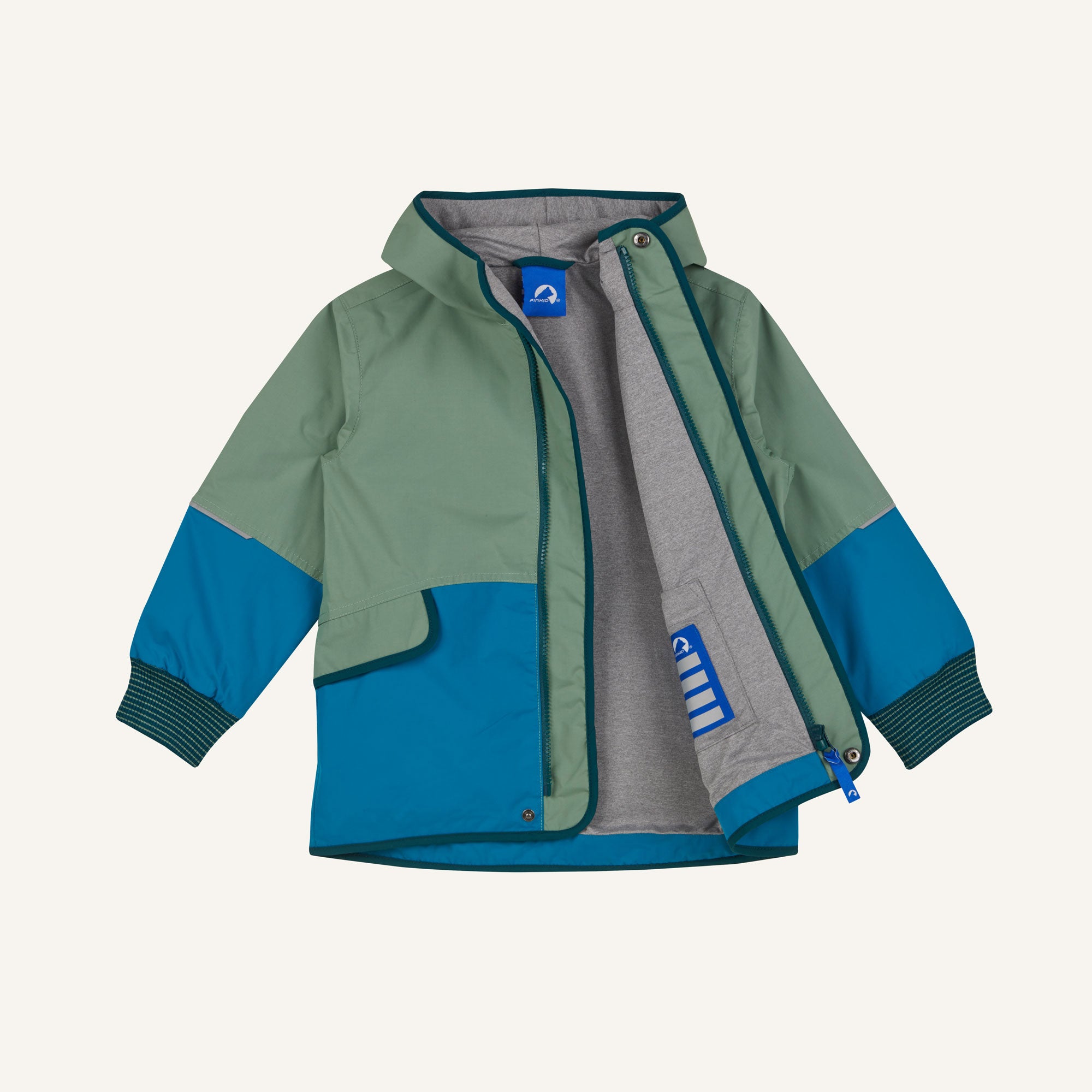 finkid-moska-bergangsjacke-smoke-blue-real-teal-80-90 image 4