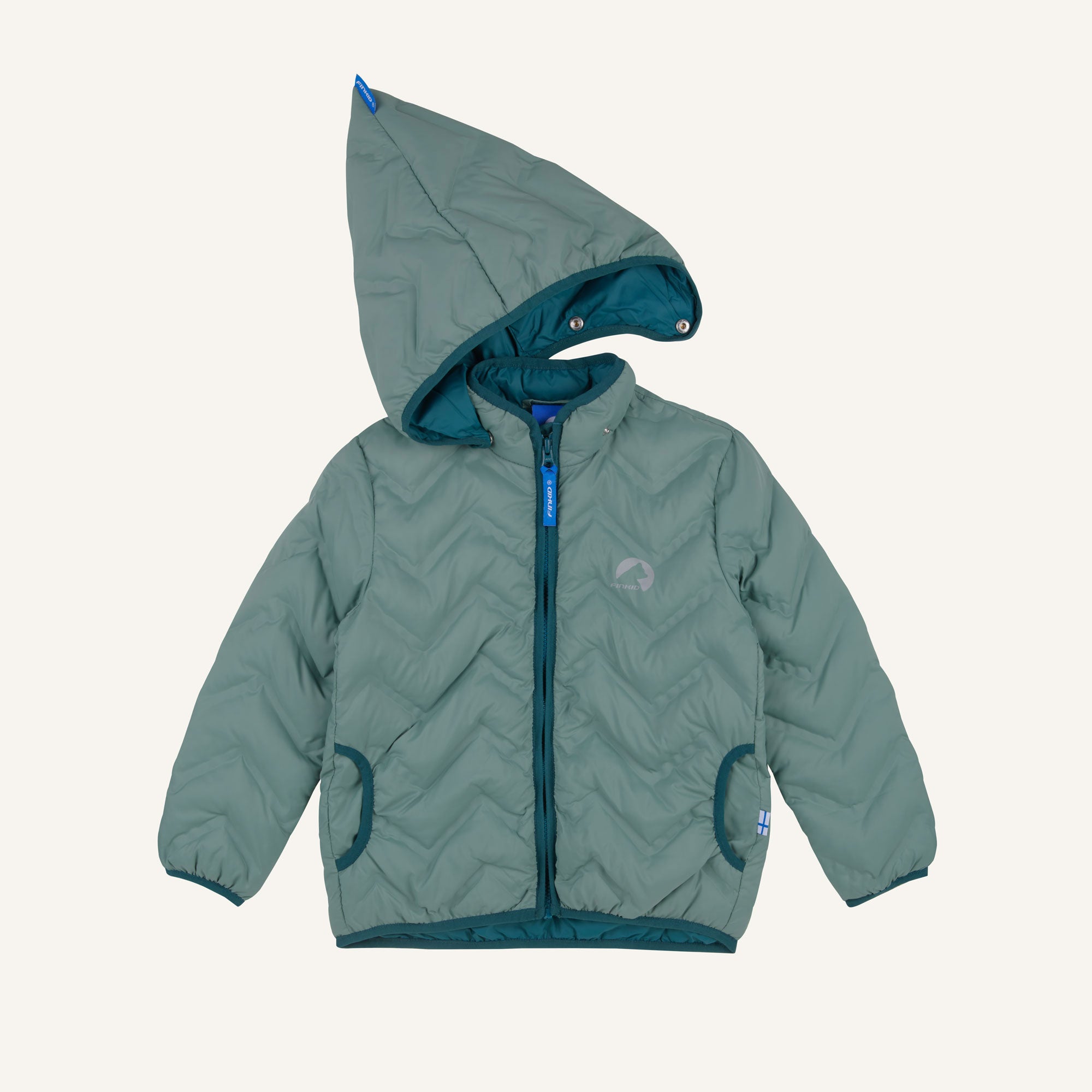 finkid-vanukas-air-kinder-steppjacke-real-teal-navy image 7