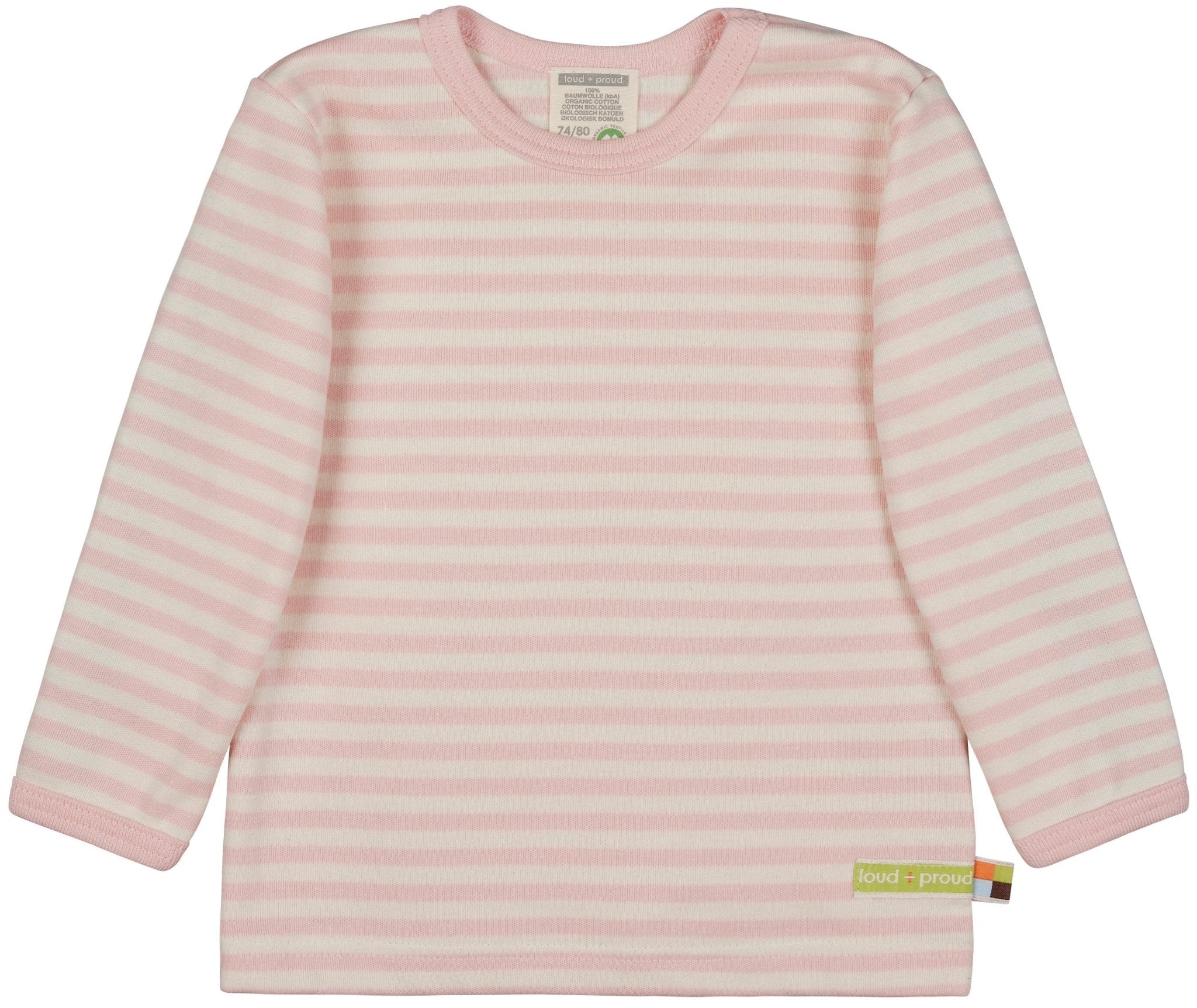 loud-proud-classics-shirt-streifen-shirt-rose-74-80-interlock image 1